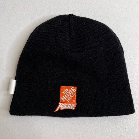 Reversible Nascar Tony Stewart 20 Home Depot Joe Gibbs Race Orange Black Beanie - Picture 9 of 10